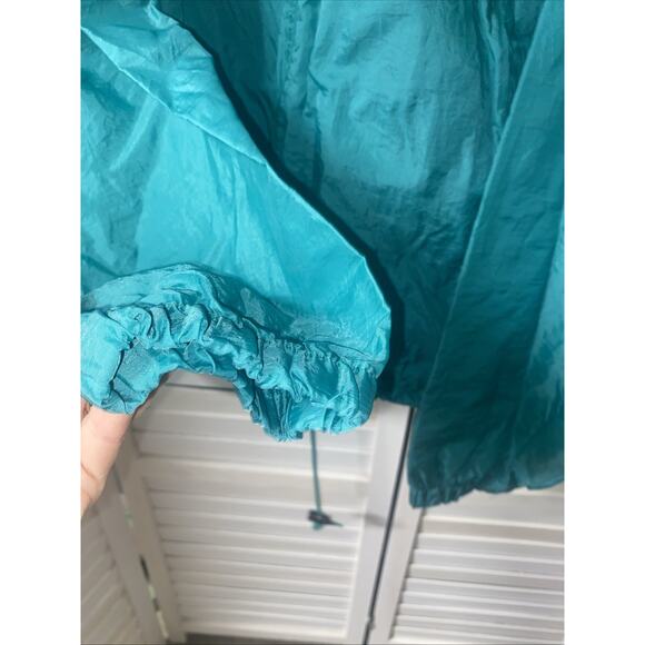 Vintage Honors Windbreaker Men’s Size XL Green Navy Hood 90’s Zip Front - Picture 4 of 9